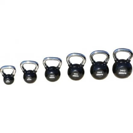 Гиря обрезиненная с хромированной ручкой PROFI-FIT, 4 кг, фото 2