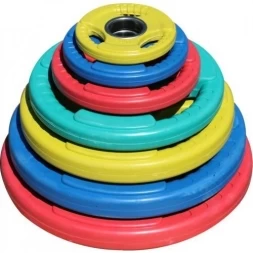 Диск обрезиненный ZSO цветной &quot;3 HANDLE&quot; D-51, 2,5 кг, фото 2