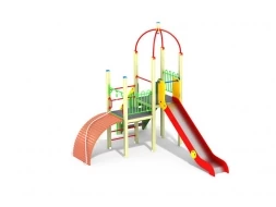 ДИК 1.225 Детский игровой комплекс Горка с трапом Н=1500, фото 1