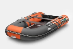 GLADIATOR B 370 LIGHT B Оранжево-темносерый моторная лодка ПВХ Фанерный пайол, фото 1