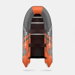 GLADIATOR B 370 LIGHT B Оранжево-темносерый моторная лодка ПВХ Фанерный пайол, фото 4