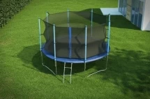 Батут с защитной сеткой (лестница в комплекте) Diamond Fitness Internal 12ft (366 см)