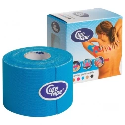 Тейп кинезиологический CureTape Blue, 5 см x 5 м, арт. 160134, голубой