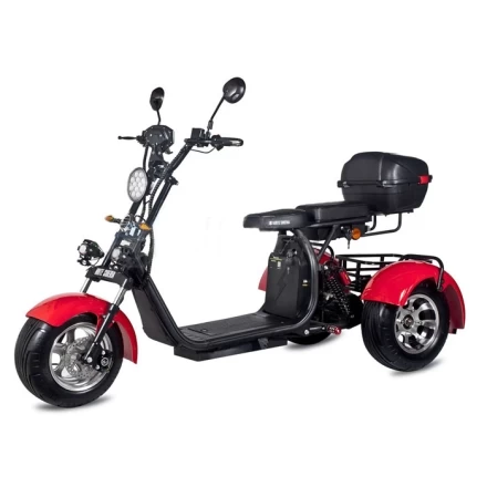 Электроскутер Citycoco WS-PRO trike 2000w 20ah (красный), фото 1