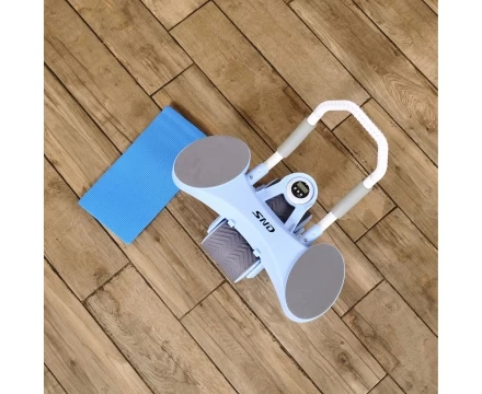 Тренажёр для пресса AB Roller SND голубой с ковриком 34 х 17 x 0.6 cм, фото 20