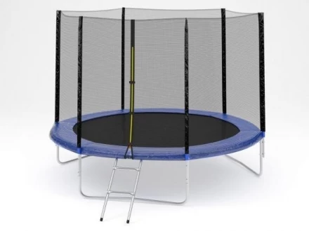 Батут с защитной сеткой (лестница в комплекте) Diamond Fitness External 10ft (305 см), фото 1