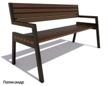 Скамейка уличная Дубна, Лиственница 1,5 м