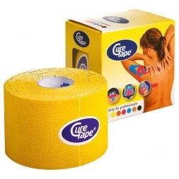 Тейп кинезиологический CureTape Yellow, 5 см x 5 м, арт. 161087, желтый