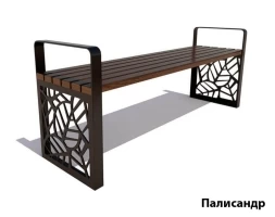 Парковая скамейка Севастополь, Лиственница (без спинки) 2,5 м, фото 5