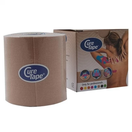 Тейп кинезиологический CureTape Neutral, 7.5 см x 5 м, арт. 160257, телесный, фото 1