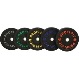 Диск для штанги HI-TEMP с цветными вкраплениями, PROFI-FIT D-51, 25 кг, фото 2