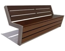 Парковая скамейка Техно, Сосна (брус 30х120) 1,8 м