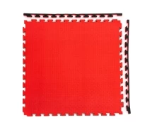 Будо-мат, 100 x 100 см, 20 мм, цвет чёрно-красный