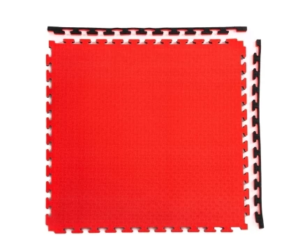 Будо-мат, 100 x 100 см, 20 мм, цвет чёрно-красный, фото 1