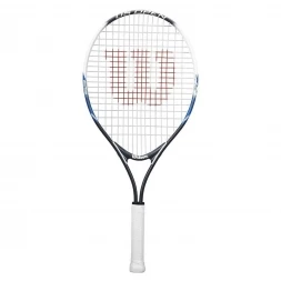 Ракетка б/т Wilson US OPEN 25, для 9-10 лет, алюминий , со струнами, черно-сине-белый