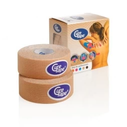 Тейп кинезиологический CureTape Neutral, 2,5 см x 5 м, уп. 2 шт, арт. 160288, телесный