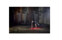 Тренировочный коврик (мат) для фитнеса нескользящий Reebok (красный) RAMT-12235RD 