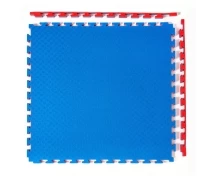 Будо-мат, 100 x 100 см, 25 мм, цвет сине-красный