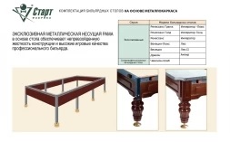 Бильярдный стол - Чемпион-Клаб 12 Футов, Русская пирамида, Super Stone 45 мм, фото 3
