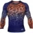 Компрессионная футболка Venum Tropical Blue/Orange L/S