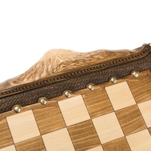 Шахматы + Нарды резные "Арарат" с бронзой 50, Ohanyan Шахматы + Нарды резные "Арарат" с бронзой 50, Ohanyan