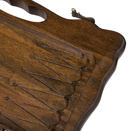 Нарды резные "Арарат" с ручкой 40, Haleyan, фото 2