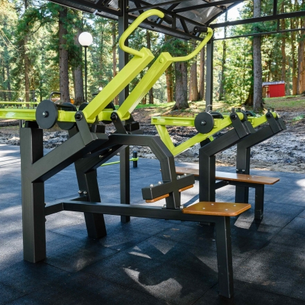 Power-1807 Уличный тренажер Вертикальная тяга с переменной нагрузкой Zavodsporta, фото 2