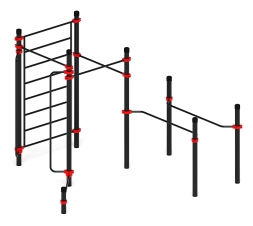 Воркаут ЛОВ 108 красный ВТ 102.15-01, фото 2 Воркаут ЛОВ 108 красный ВТ 102.15-01, фото 2