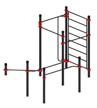 Воркаут ЛОВ 108 красный ВТ 102.15-01