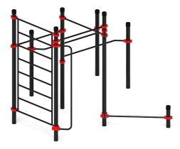 Воркаут ЛОВ 108 красный ВТ 102.15-01, фото 4 Воркаут ЛОВ 108 красный ВТ 102.15-01, фото 4