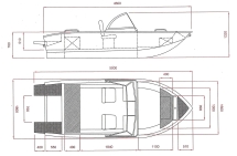 Алюминиевая лодка ALUTON 460 DC