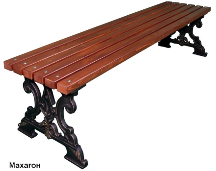 Скамейка парковая Д-6 (банкетка), Лиственница 2,0 м, фото 1