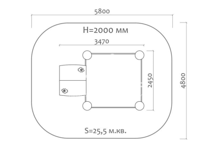Песочный дворик 05011.21 для детской площадки, фото 3