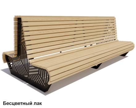 Скамейка уличная Кисловодск, Лиственница 2 м, фото 2
