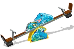 Качалка-балансир Дельфины У1 КЧ089 для детской площадки Качалка-балансир Дельфины У1 КЧ089 для детской площадки