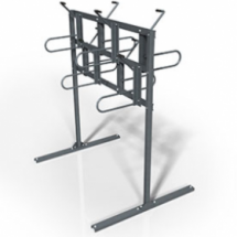 Стеллаж для вертикального хранения велосипедов двухсторонний Стеллаж для вертикального хранения велосипедов двухсторонний