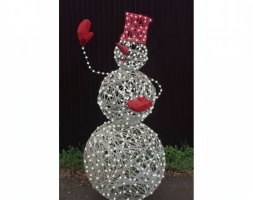 Световая фигура Снеговик (высота 1,3 м), фото 2