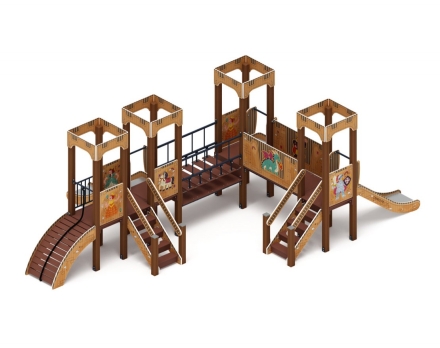 Детская игровая площадка Королевство (Картонное) ДИК 1.15.04-12 H=900, фото 2