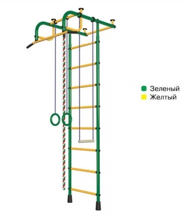 Спортивный комплекс Пионер 1М зелёно/жёлтый, фото 1