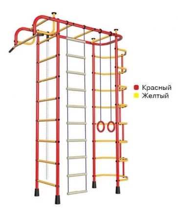 Спортивный комплекс Пионер 2М красно/жёлтый, фото 1