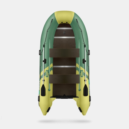 GLADIATOR B 420 LIGHT B Зелено-оливковый моторная лодка ПВХ Фанерный пайол, фото 4