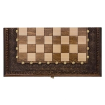 Шахматы + Нарды 40 прямые с бронзой, Ohanyan Шахматы + Нарды 40 прямые с бронзой, Ohanyan