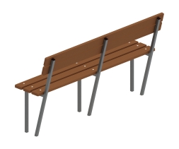 Скамья со спинкой - МФ 42.01.06-И1, фото 2 Скамья со спинкой - МФ 42.01.06-И1, фото 2