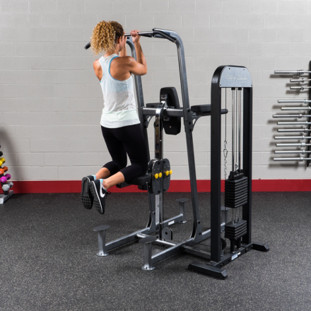 Блочный тренажер турник-брусья-отжимания с противовесом Body-Solid FCD-STK с весовым стеком 95 кг, фото 18