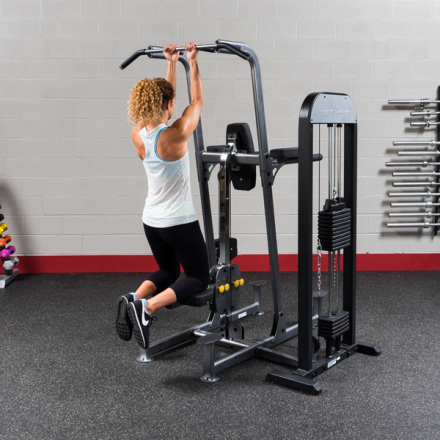 Блочный тренажер турник-брусья-отжимания с противовесом Body-Solid FCD-STK с весовым стеком 95 кг, фото 19