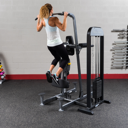 Блочный тренажер турник-брусья-отжимания с противовесом Body-Solid FCD-STK с весовым стеком 95 кг, фото 20