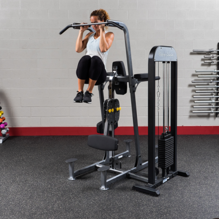 Блочный тренажер турник-брусья-отжимания с противовесом Body-Solid FCD-STK с весовым стеком 95 кг, фото 23