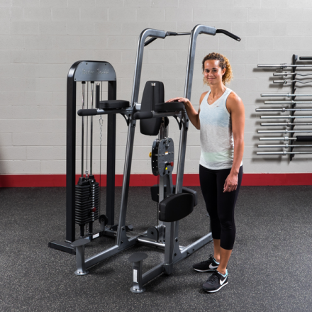 Блочный тренажер турник-брусья-отжимания с противовесом Body-Solid FCD-STK с весовым стеком 95 кг, фото 26