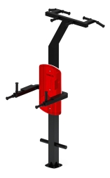 Турник три хвата+брусья (красный) - Уличный тренажер - СТ 012-11, фото 4 Турник три хвата+брусья (красный) - Уличный тренажер - СТ 012-11, фото 4