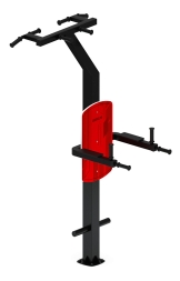 Турник три хвата+брусья (красный) - Уличный тренажер - СТ 012-11, фото 1 Турник три хвата+брусья (красный) - Уличный тренажер - СТ 012-11, фото 1